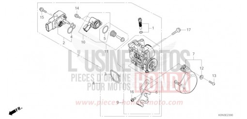 CORPO FARFALLATO CBF125MER di 2024